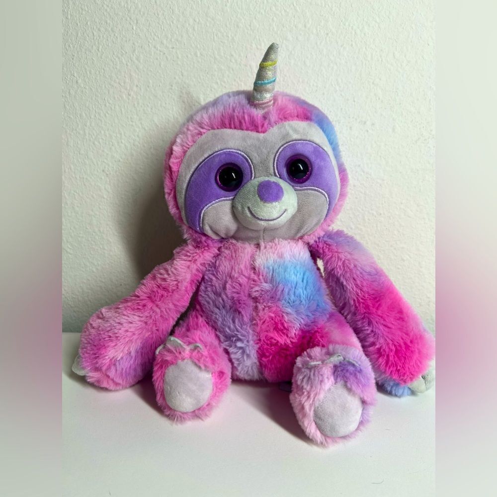 Slothicorn Sloth Unicorn Plush Kellytoy Stuffed Animal Soft Pastel Rainbow